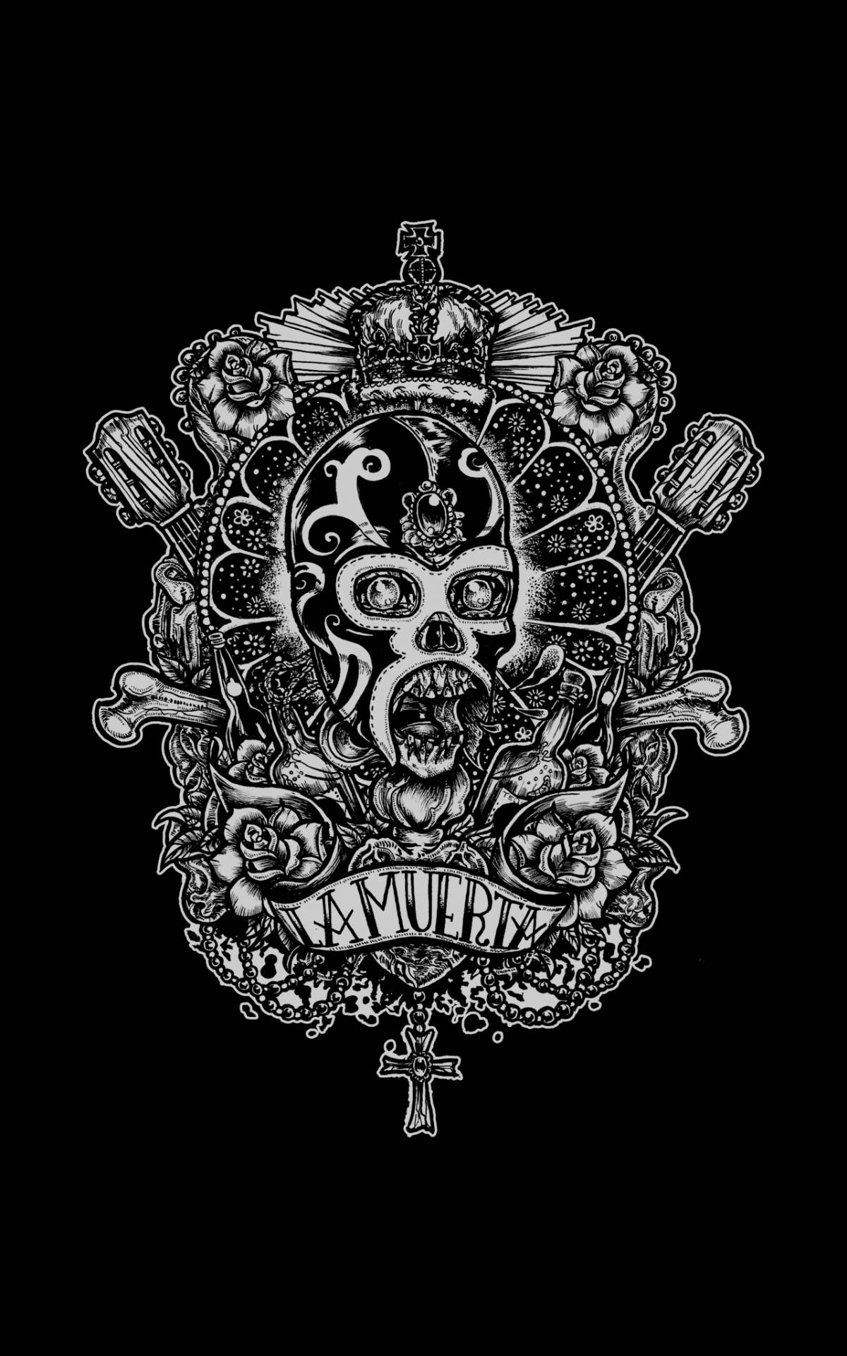 1200x1920 Chicano La Muerta Wallpaper