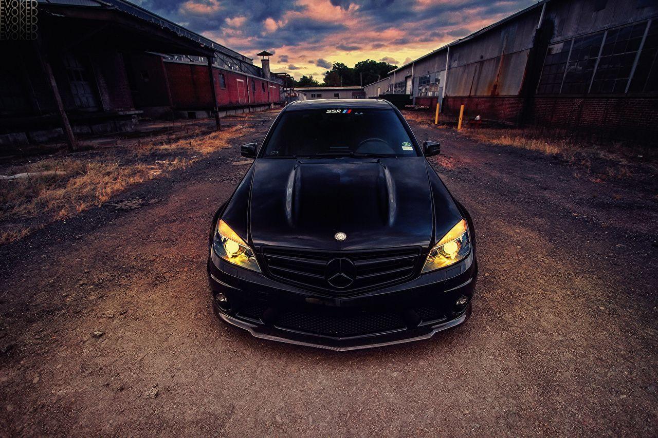 1280x853 Desktop Wallpaper Mercedes Benz C63 Black Auto Front