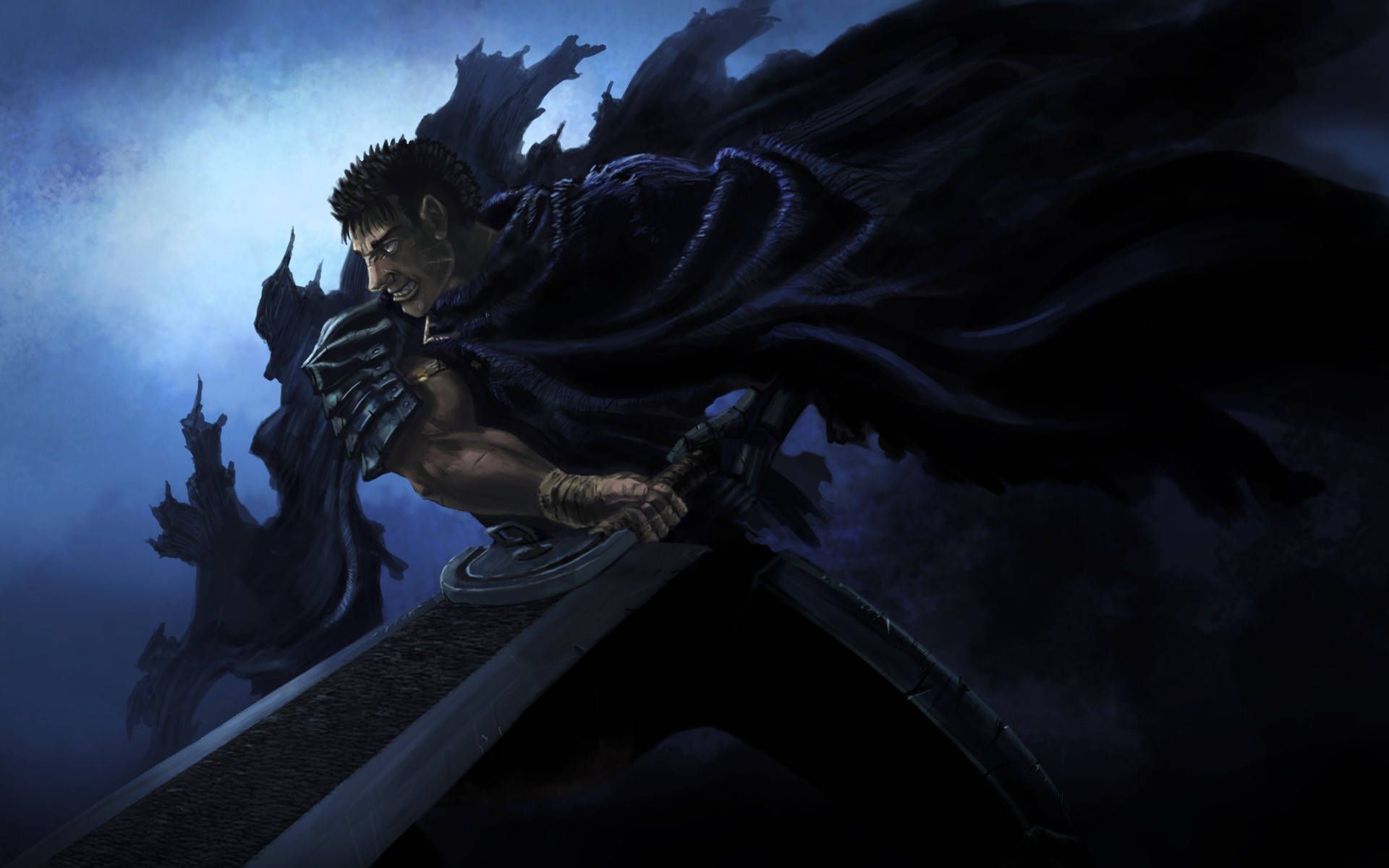 1920x1200 Berserk Guts Wielding A Sword Wallpaper