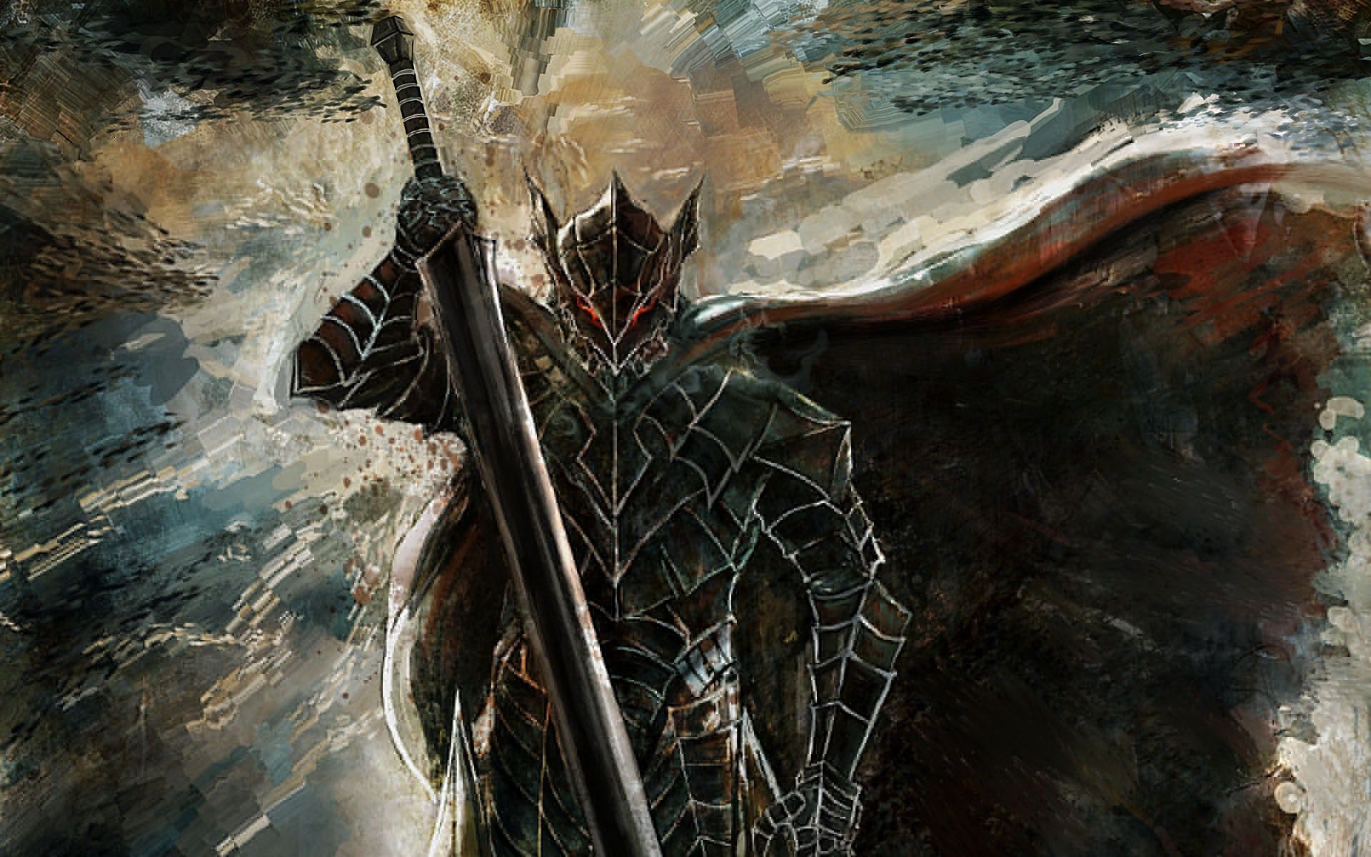 1920x1200 Wallpaper sword, game, monster, armor