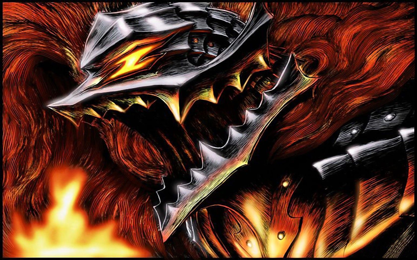 1680x1050 Berserk, sword, anime, Guts, Kentaro