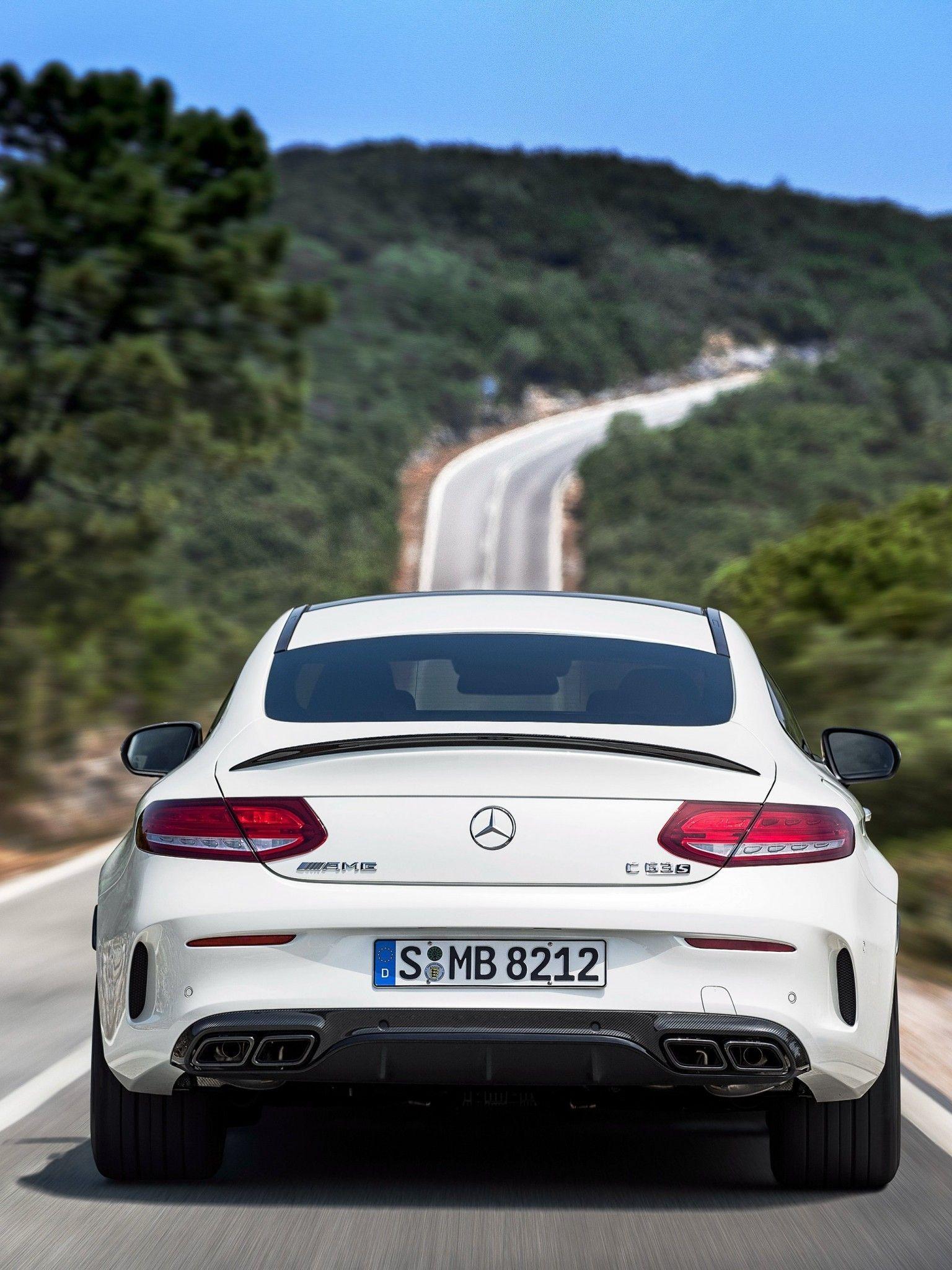 1536x2048 Download 1536x2048 Mercedes Amg C63 S Coupe, Back View