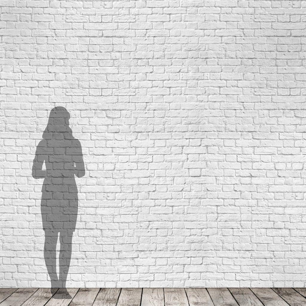1024x1024 Classic White Bricks Wallpaper