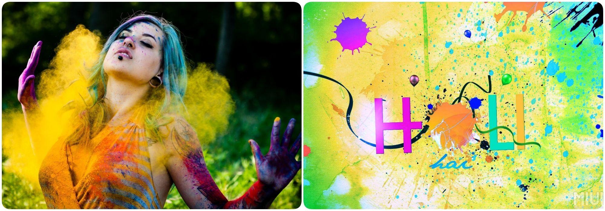 2000x700 MIUI Resources Team Happy Holi Wishes & Wallpaper
