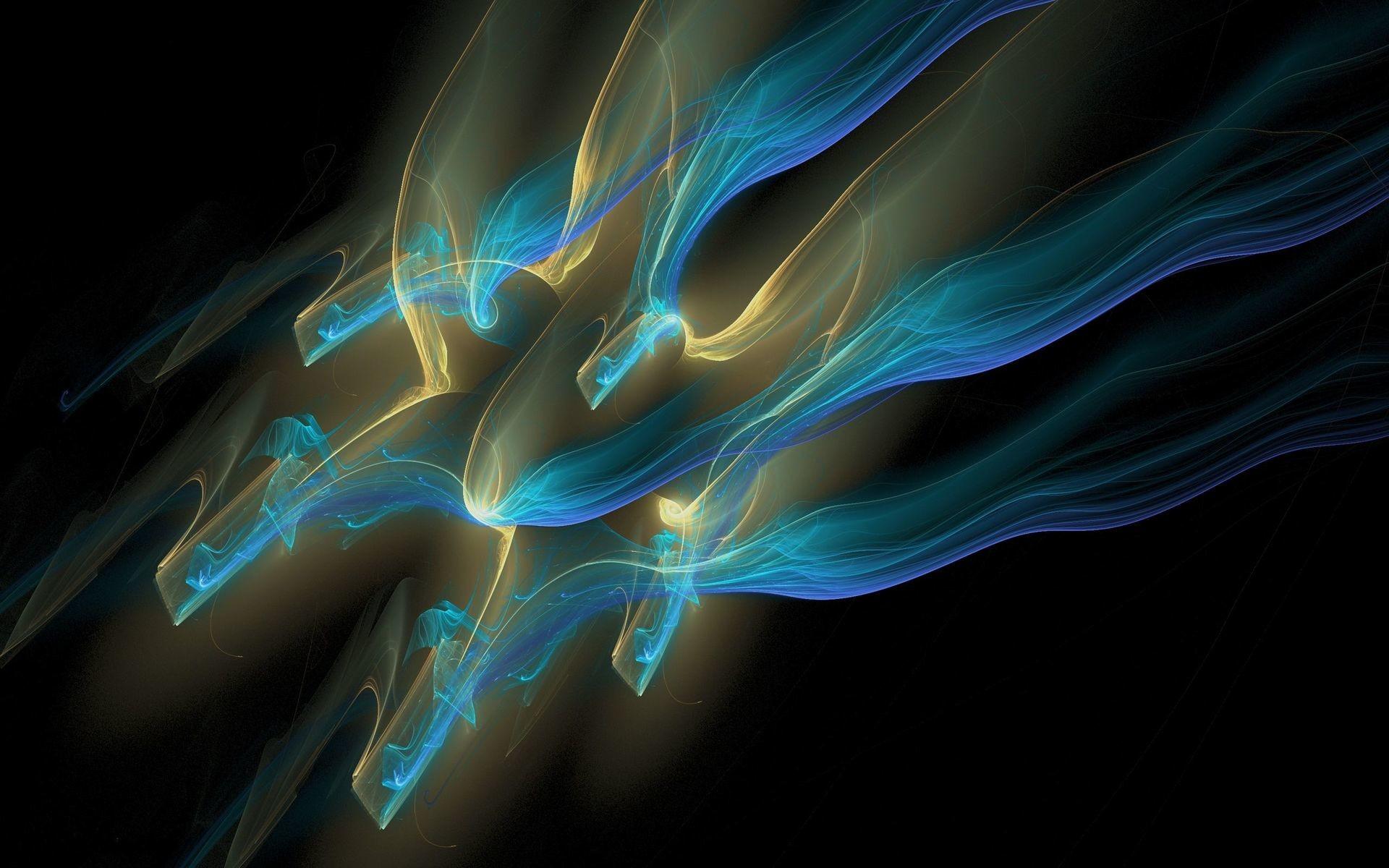 1920x1200 Blue Smoke Wallpaper