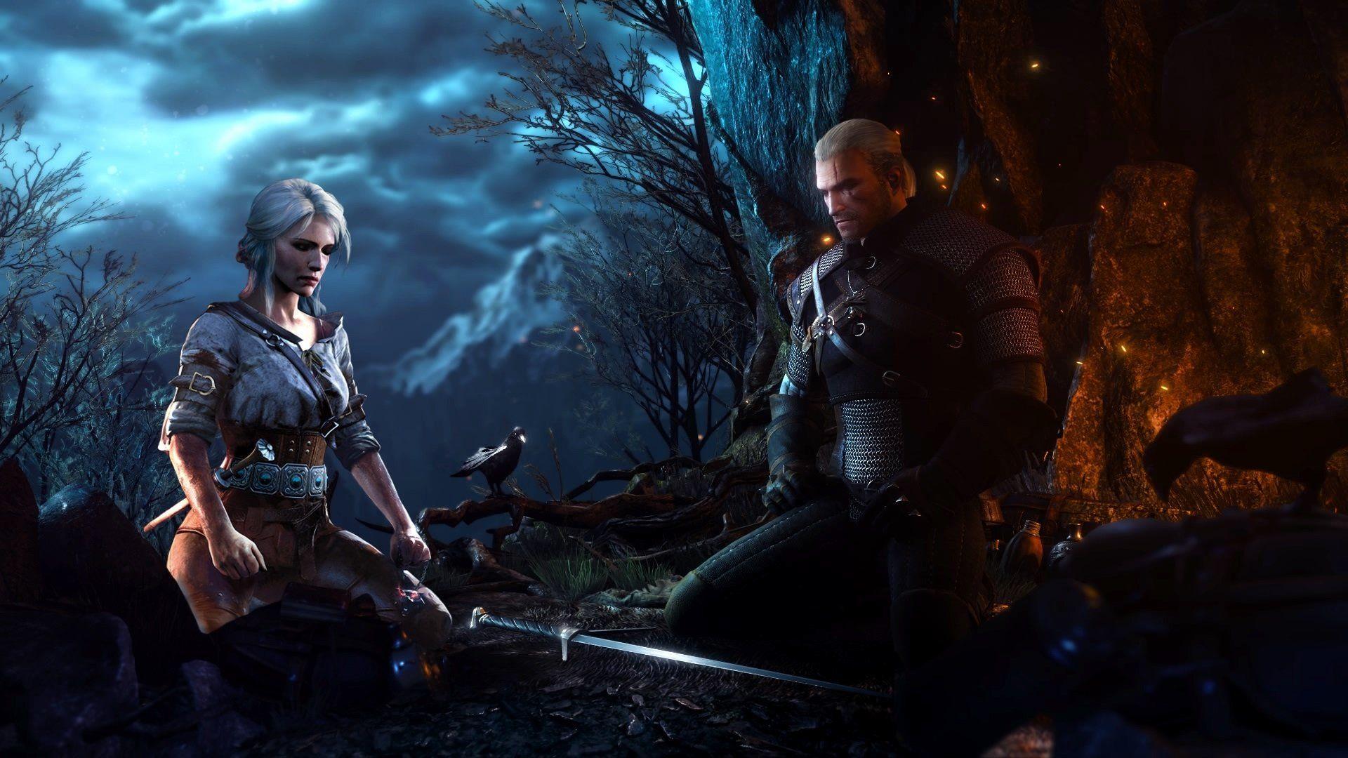 1920x1080 Geralt of rivia and Ciri HD Wallpaper. Background Image