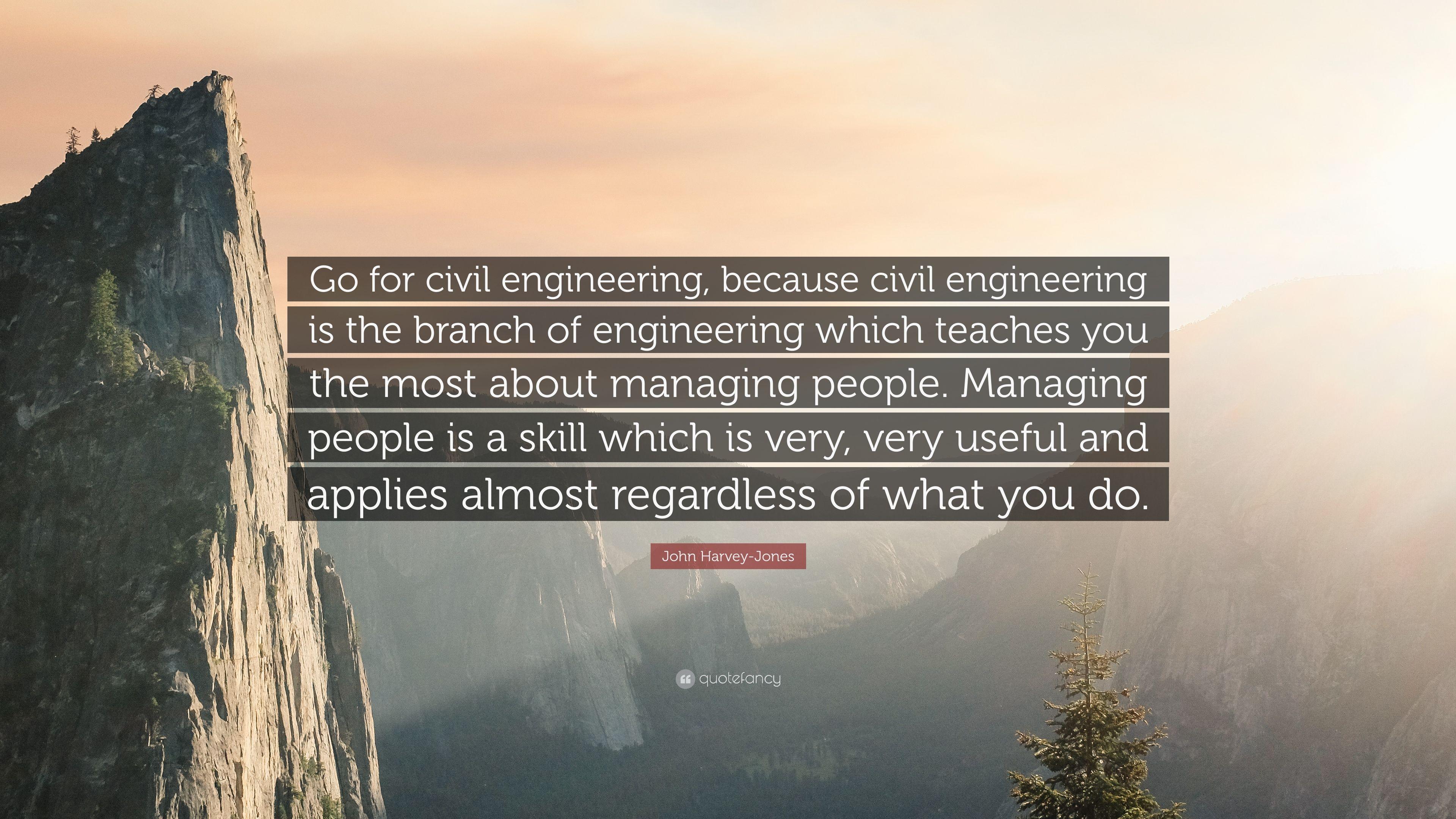 3840x2160 John Harvey Jones Quote: “Go For Civil Engineering, Because
