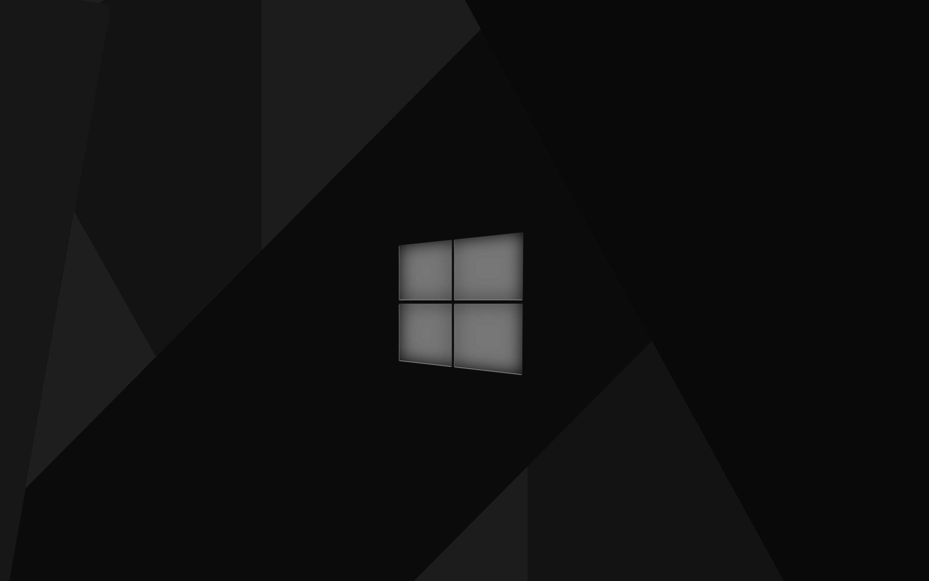 3840x2400 Tải xuống hình nền 4k, Windows 10, nền đen, tối