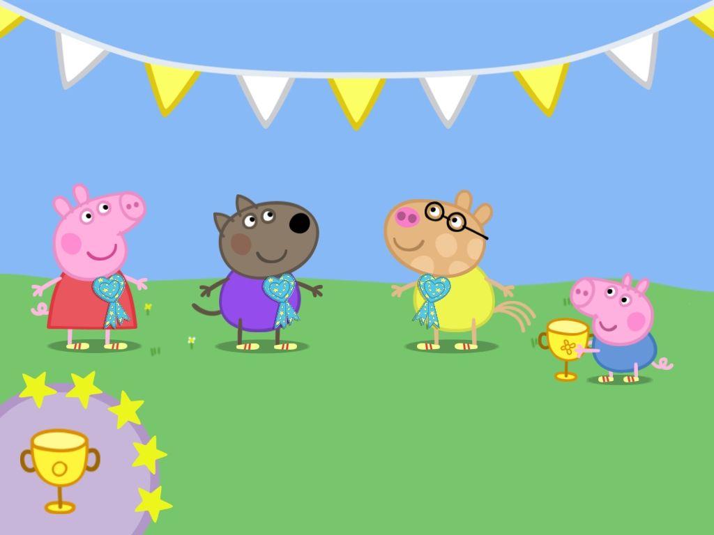 Papel de parede de Casa Peppa Pig 4K para celulares e tablets