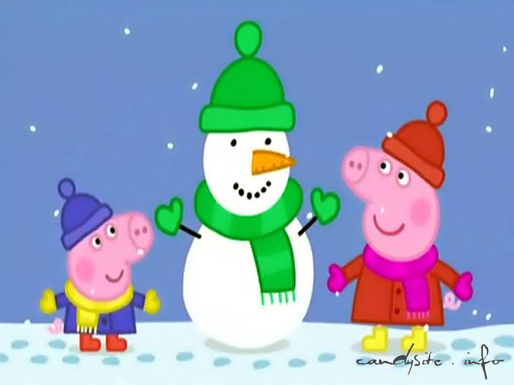 1024x768 peppa pig. Peppa Pig Snow 1024 x 768 300x225 Peppa Pig Snow
