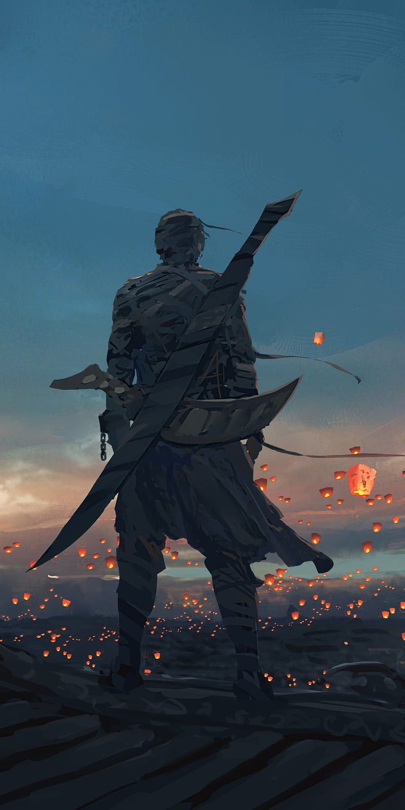 800x1600 Sword Man, battlefield, bow, destiny, fighter, game, knight, samurai, warrior, HD phone wallpaper