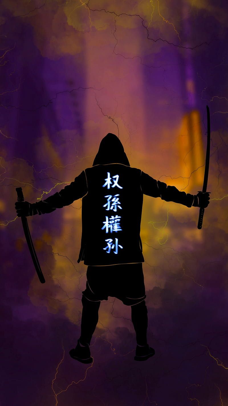 800x1422 HD dark swords man wallpaper