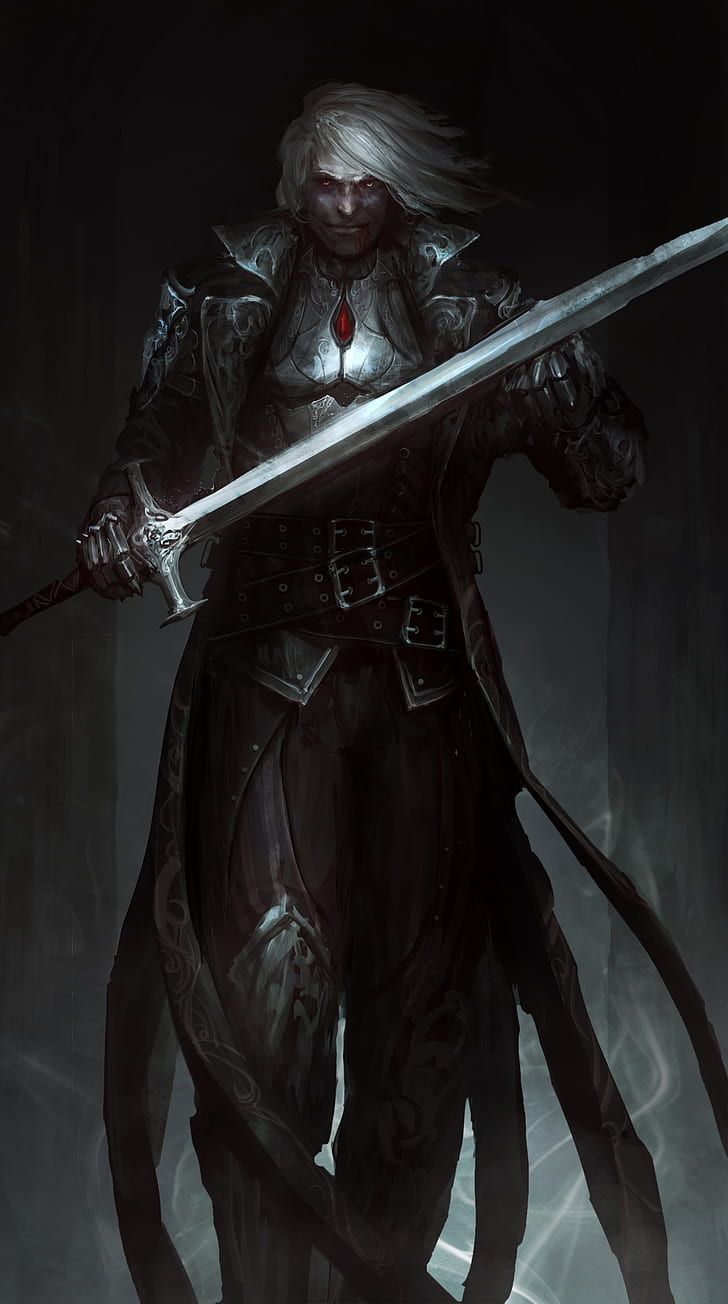 728x1304 HD wallpaper: Magic: The Gathering, Gamer, Fantasy Men, sword, dark fantasy