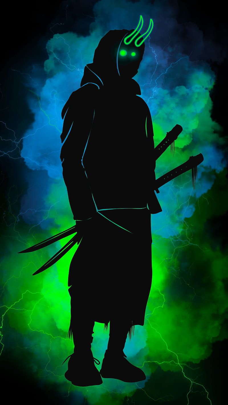 800x1422 HD dark swords man wallpaper