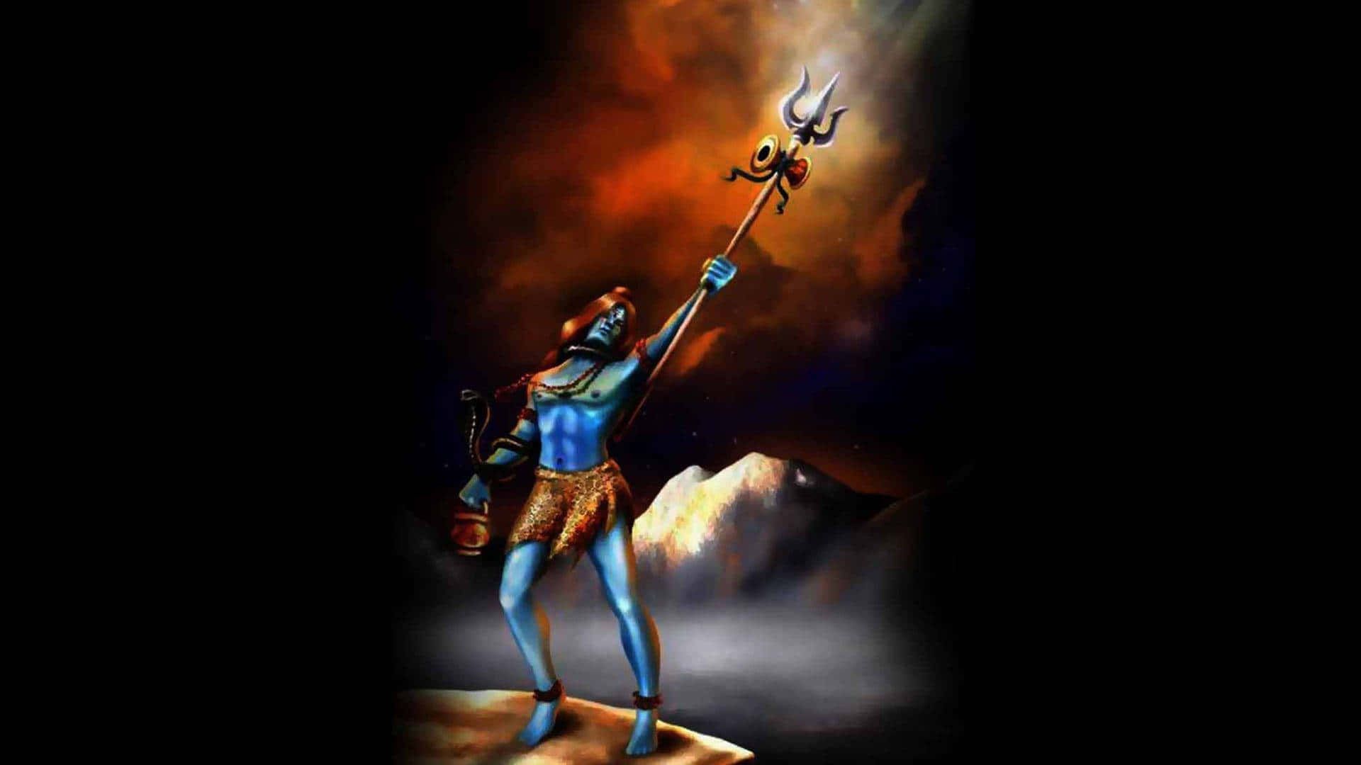 1920x1080 Vedic God Lord Rudra Wallpaper
