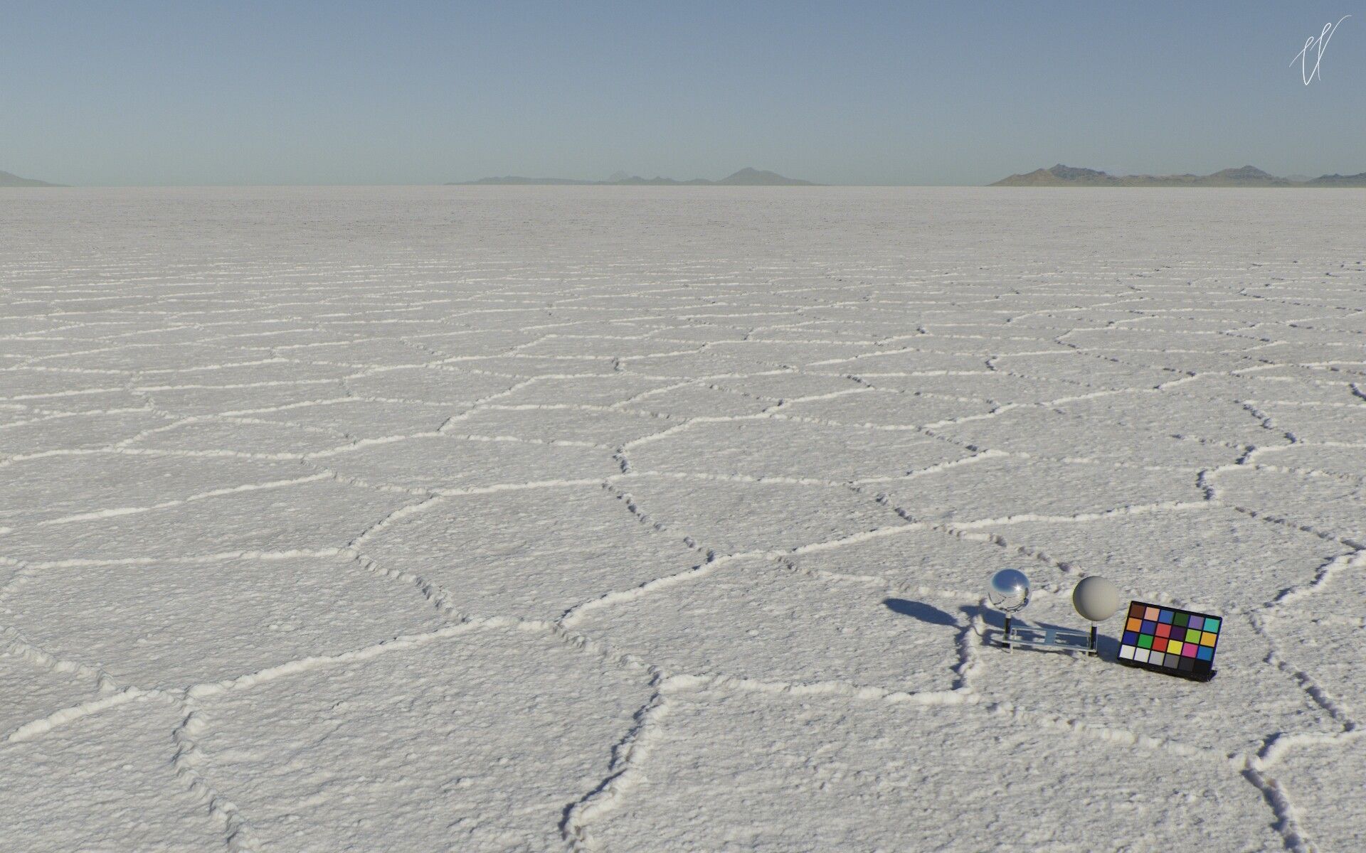 1920x1200 Uyuni Salt Flat Material