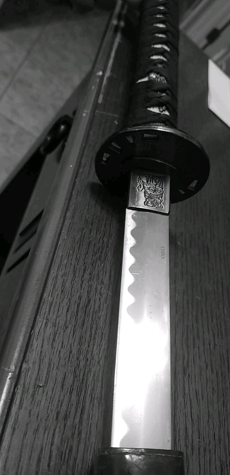 800x1648 Sword, katana, ninja, samurai, HD phone