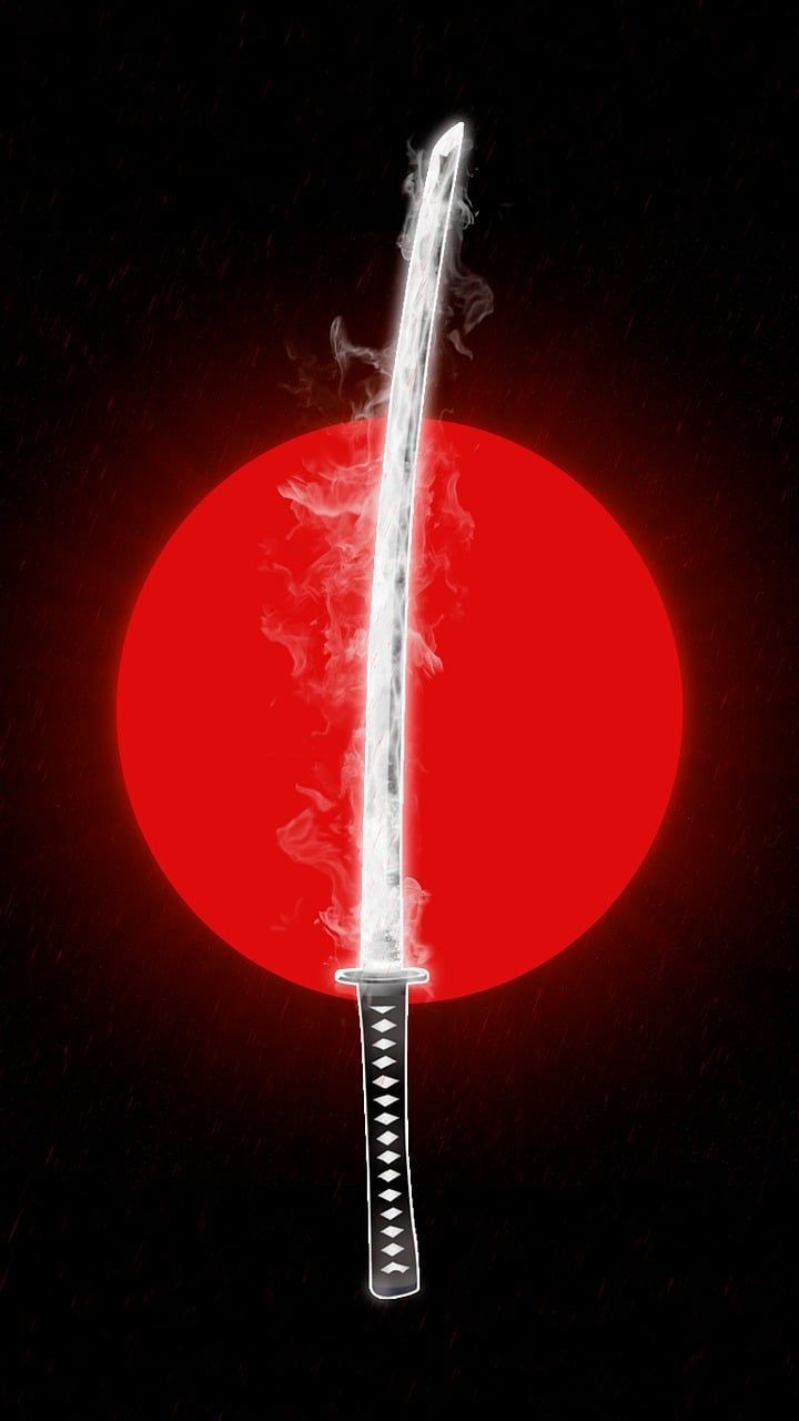 720x1280 Download Katana, Sword, Circle. Royalty