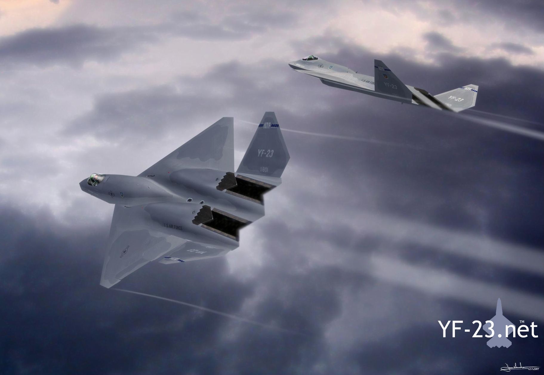 1823x1256 Northrop YF 23 Wallpaper