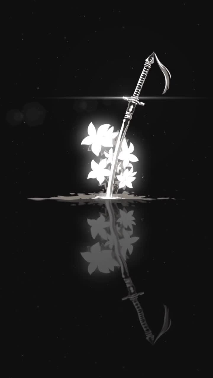 720x1280 Phone Samurai Sword Stars Wallpaper