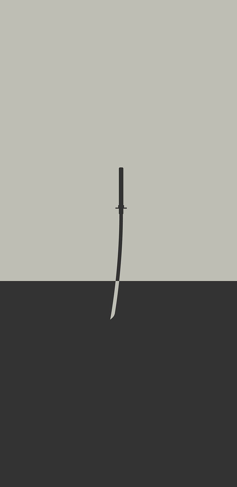 800x1644 Samurai Sword, minimal, samurai, sword