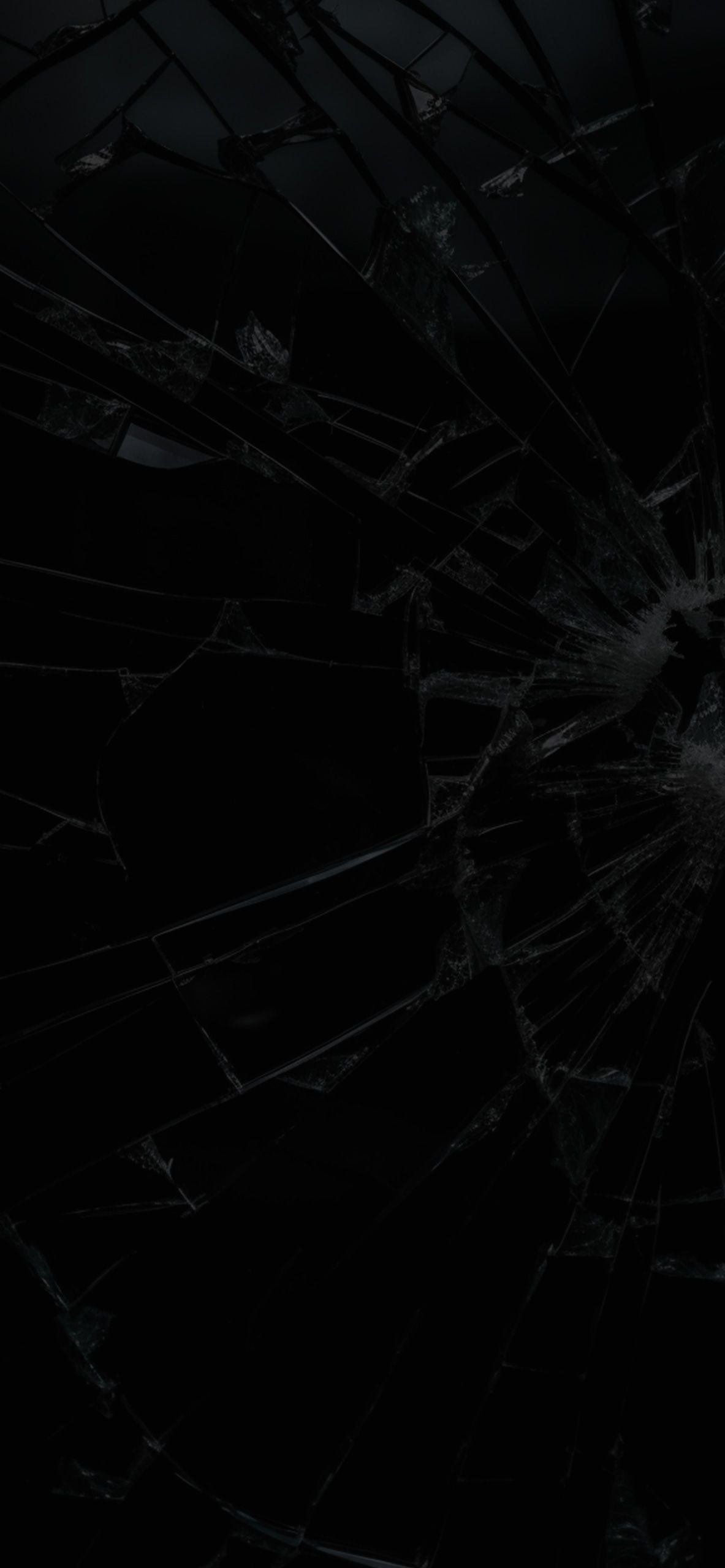 1183x2560 Broken Screen Glass Wallpaper