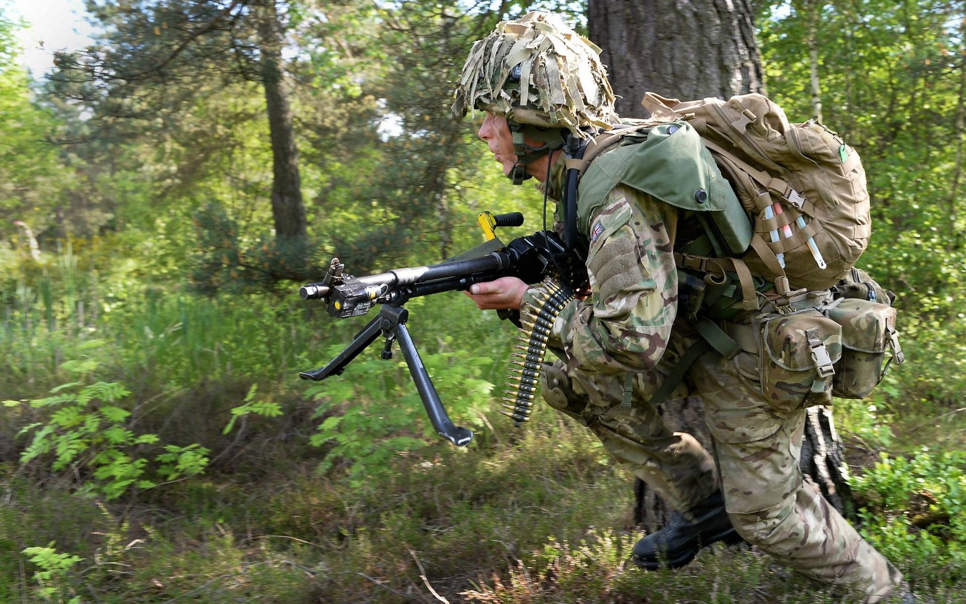 1920x1200 Wallpaper weapons, soldiers, British