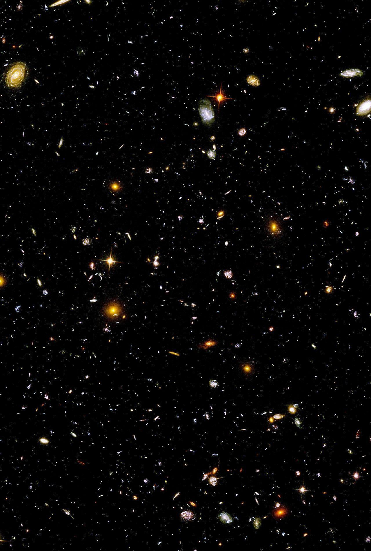 1280x1900 Hubble Ultra Deep Field Wallpaper