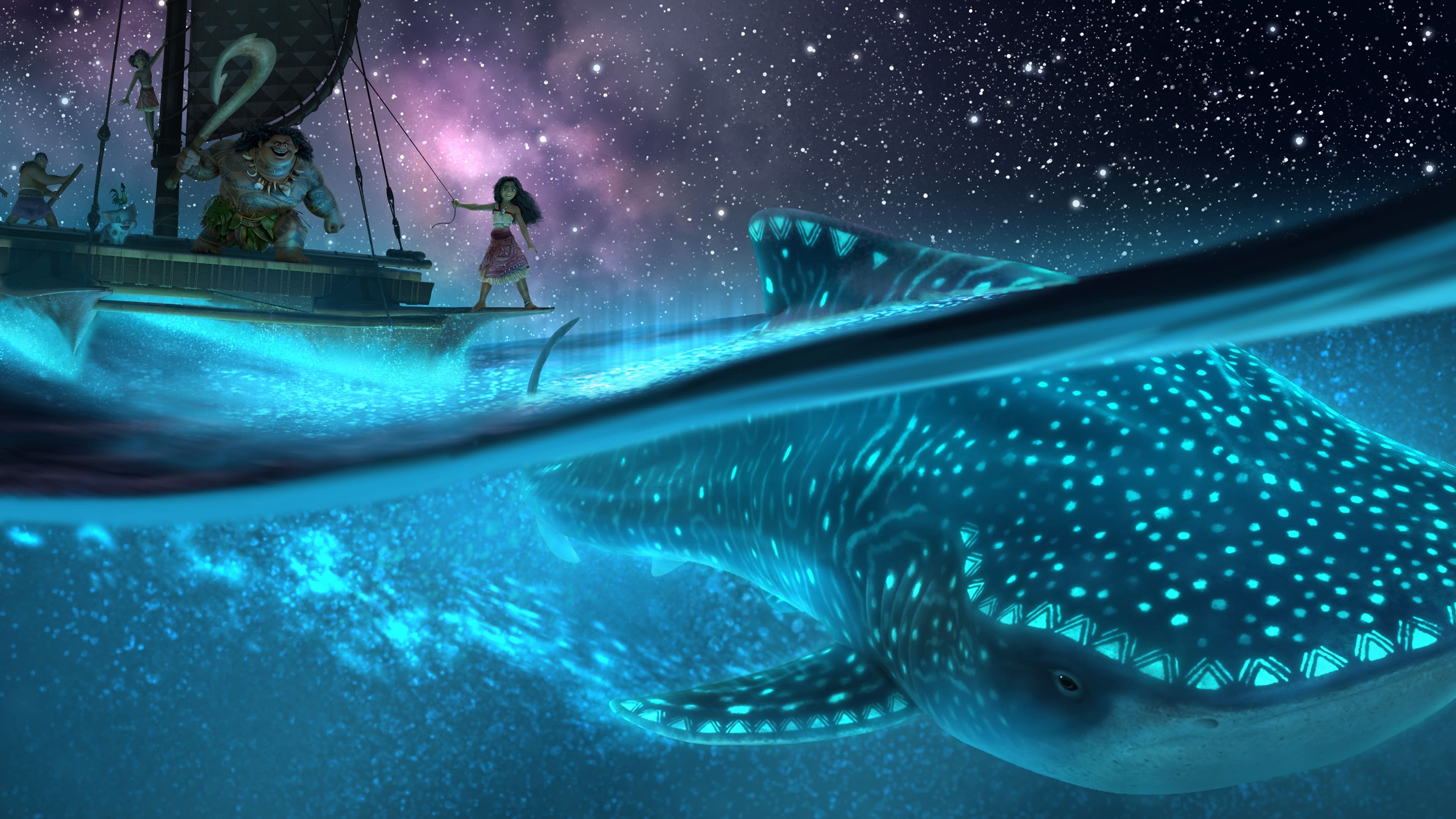 3840x2160 Moana 2 Adventure at Sea HD Wallpaper