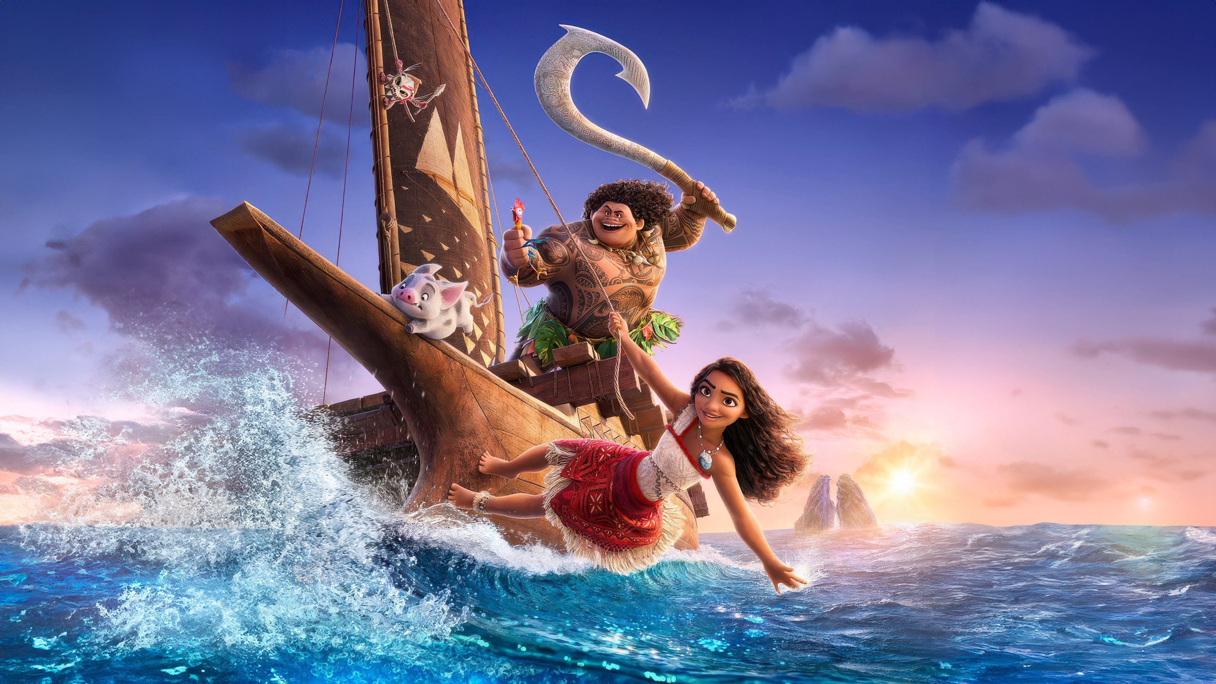 4096x2304 Moana 2 Wallpaper Custom Edit