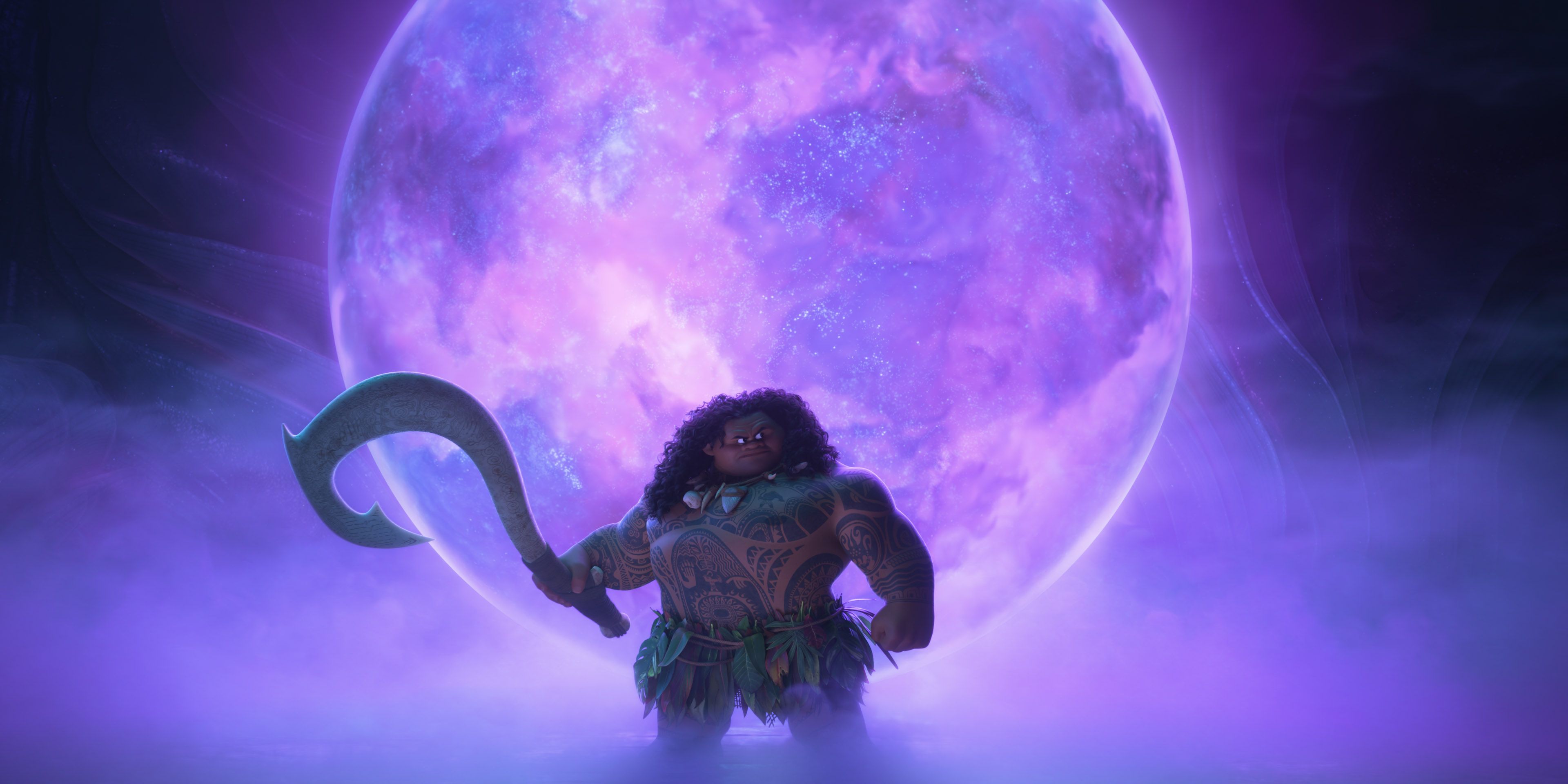 3840x1920 Moana 2 HD Wallpaper Featuring Maui