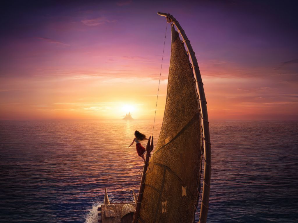 1024x768 Wallpaper moana 2 movie, ready for new