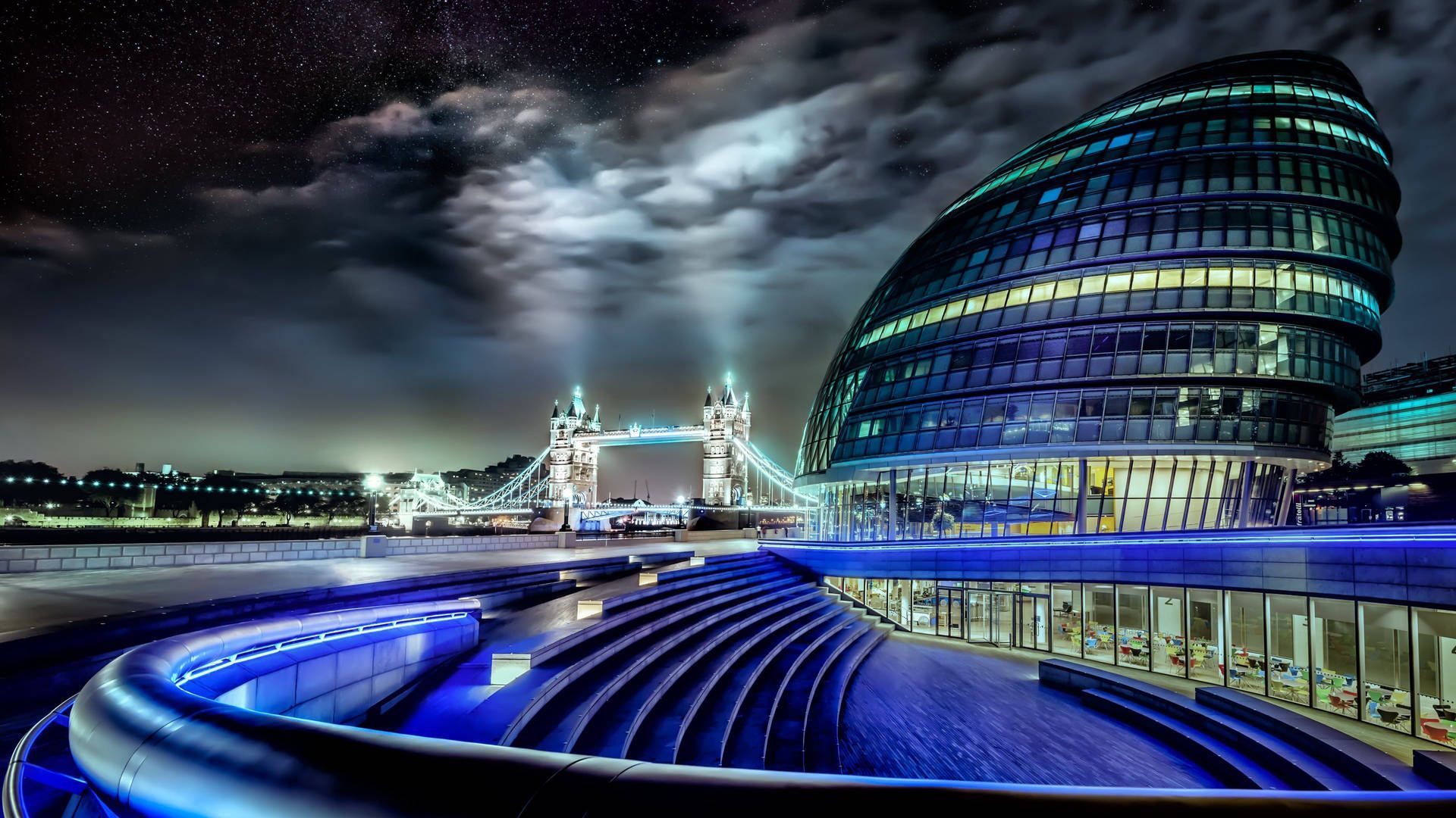1920x1080 4k Ultra HD City Hall London Wallpaper