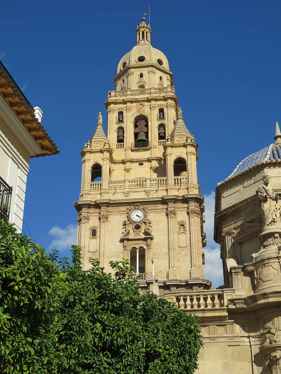 910x1213 Murcia cathedral 1080P, 2K, 4K, 5K HD