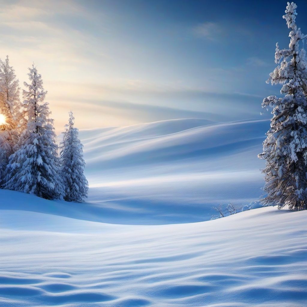 1024x1024 Snow Background Wallpaper Field