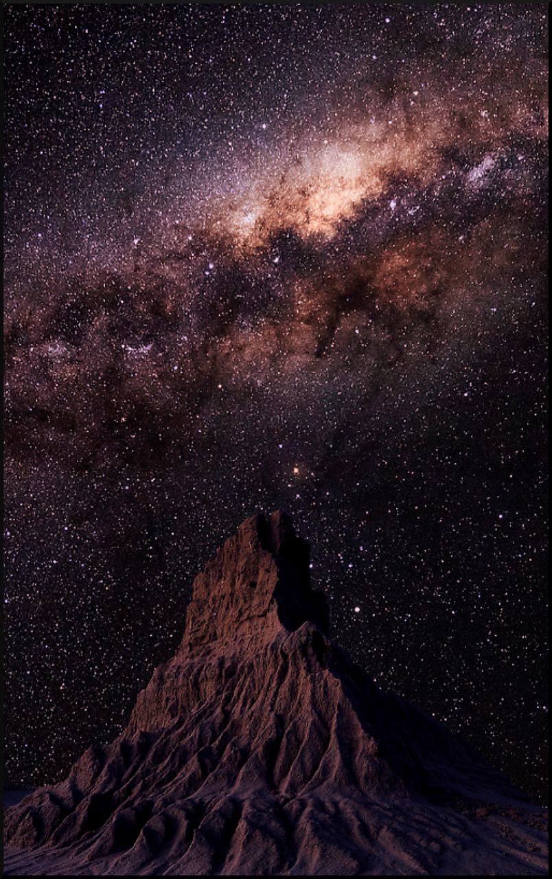804x1280 MilkyWay Over Moon Like Landscape Mountain By Craig Holloway