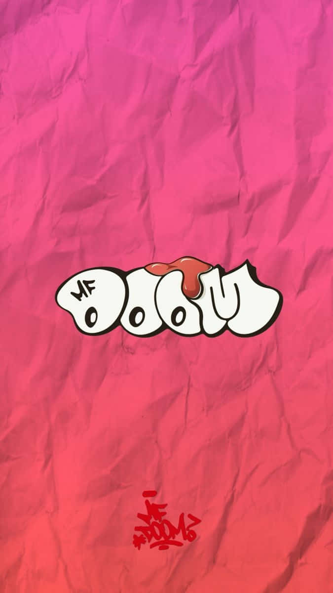 675x1200 Download M F Doom Stylized Logoon Pink