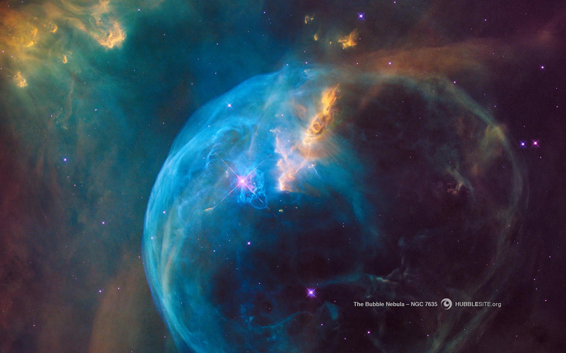 1920x1200 HubbleSite: Image Bubble Nebula (NGC 7635)