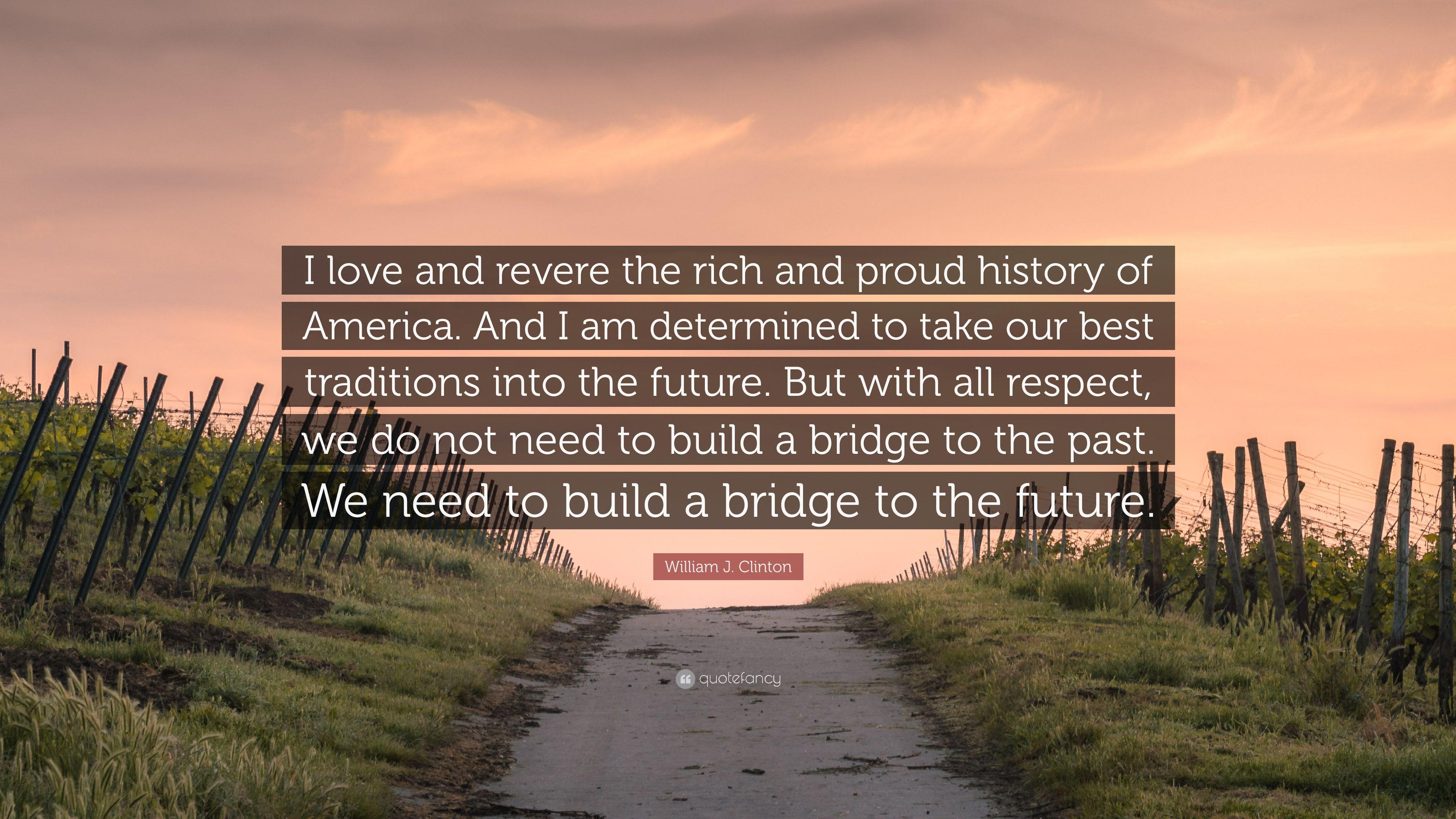 3840x2160 William J. Clinton Quote: “I love and revere the rich and proud
