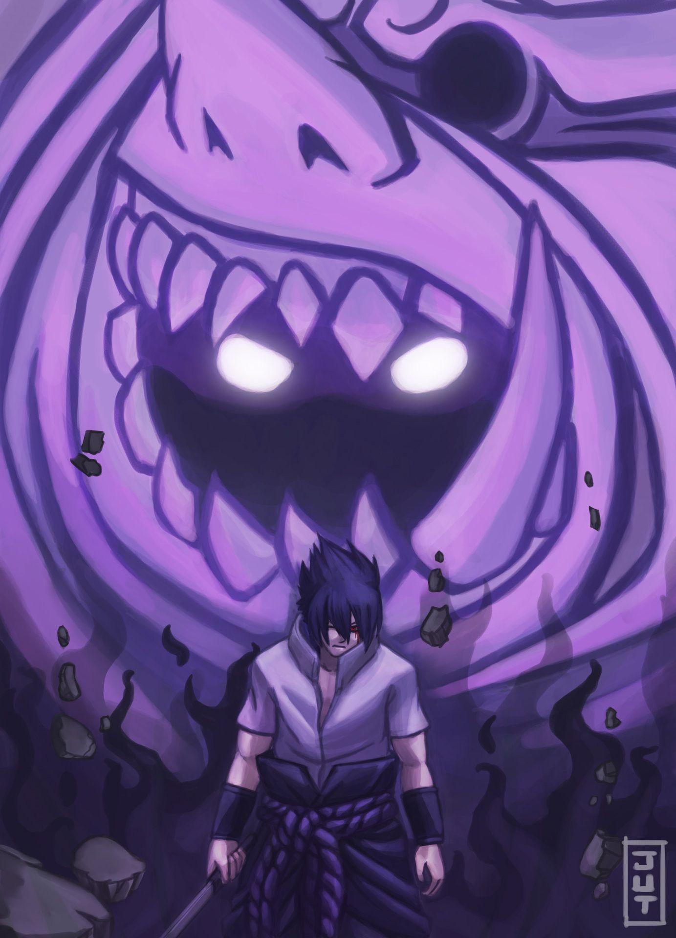 1383x1920 Sasuke Susanoo hình nền