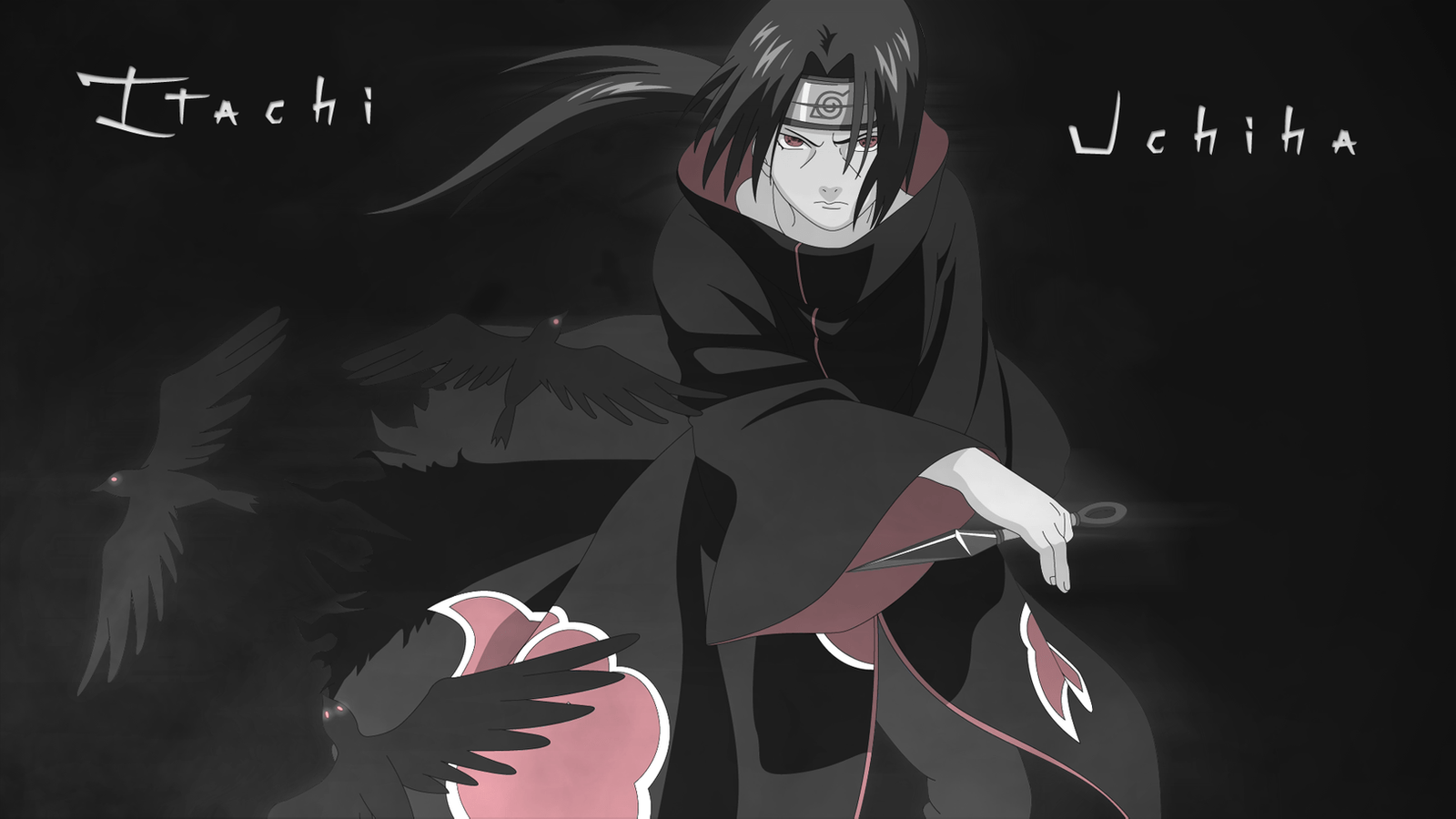 1600x900 image of Itachi Uchiha Amaterasu Wallpaper