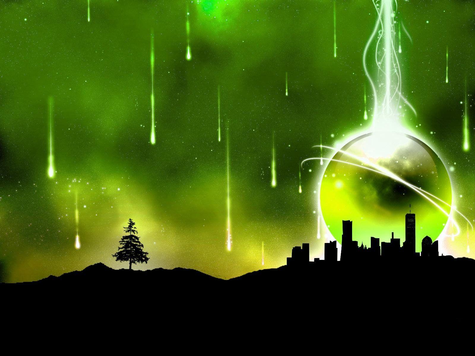 1600x1200 Green Abstract City # 1600x1200. All For Desktop
