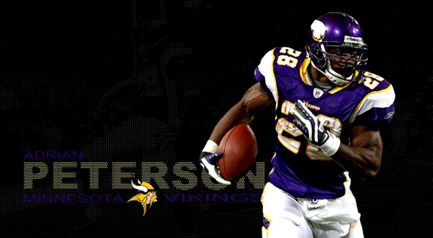1488x819 Vikings Adrian Peterson Football Wallpaper