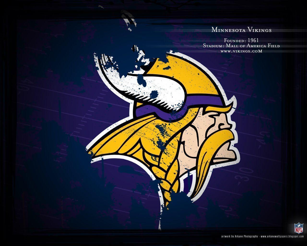 1280x1024 Vikings Logo Wallpaper