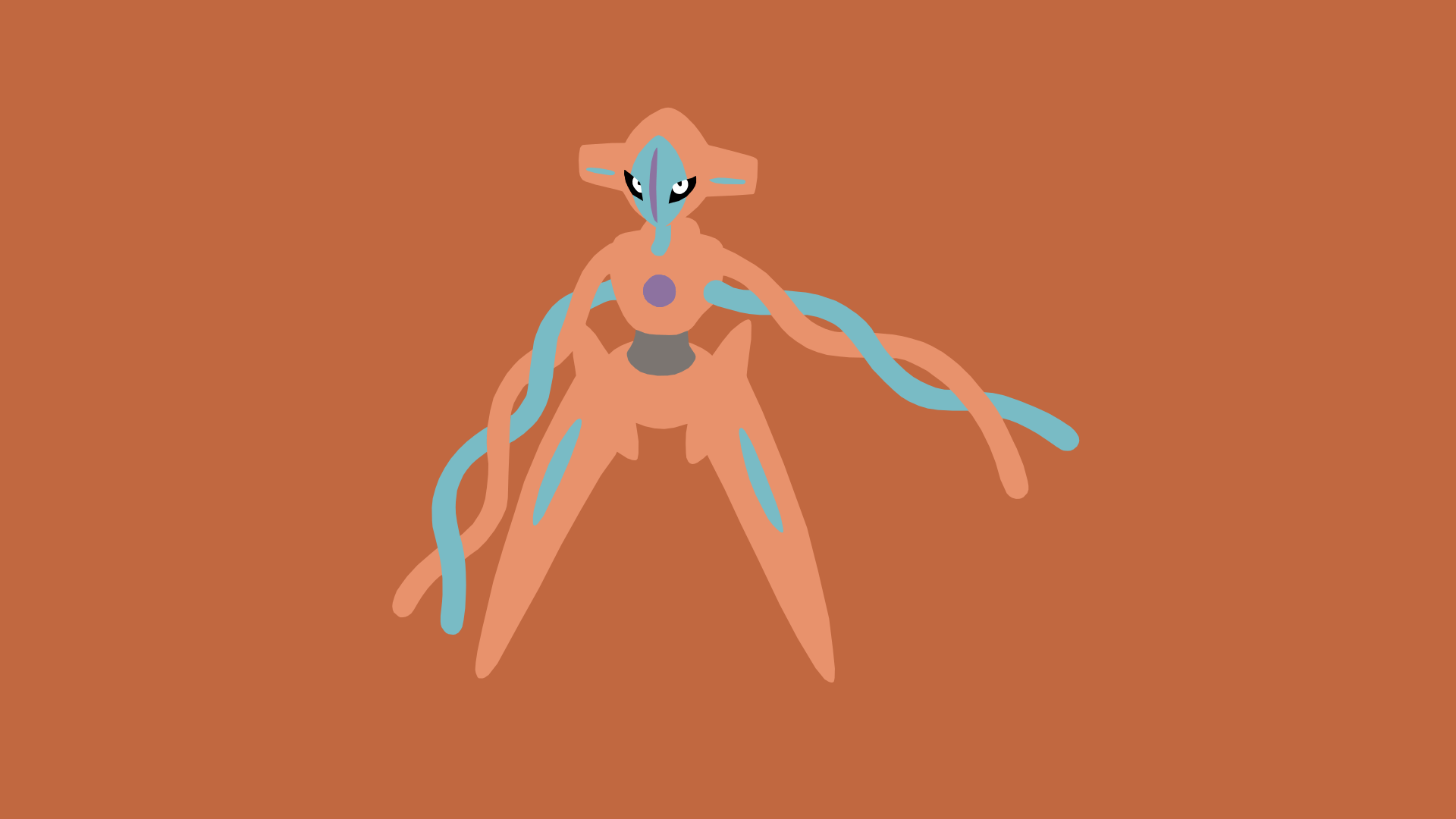 1920x1080 Minimalistic Wallpaper: Deoxys