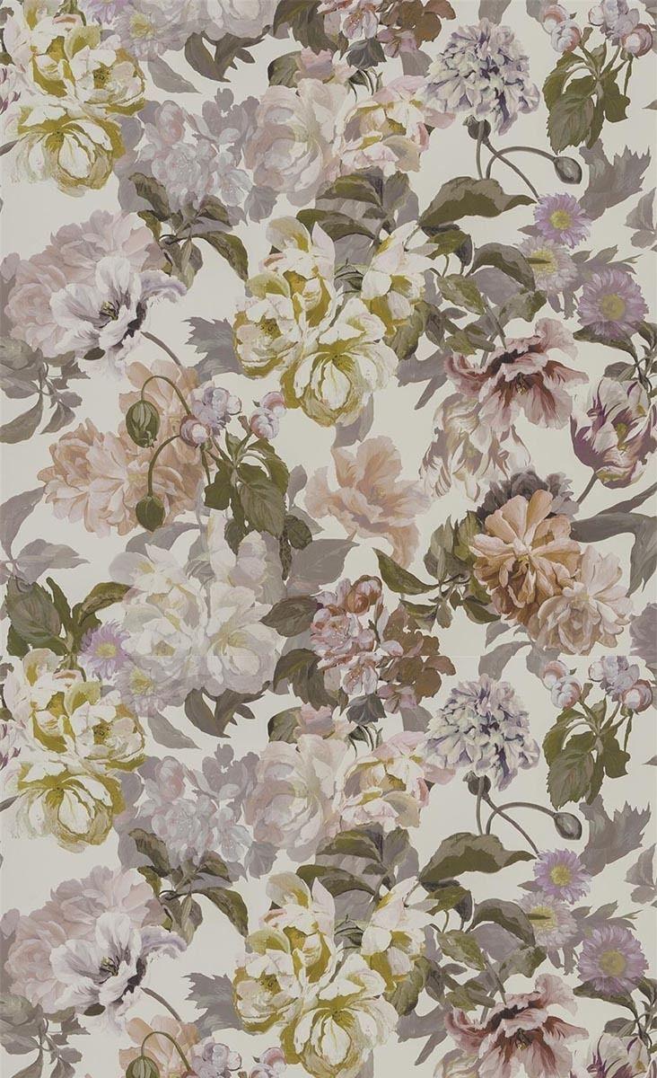 732x1200 Delft Flower Wallpaper