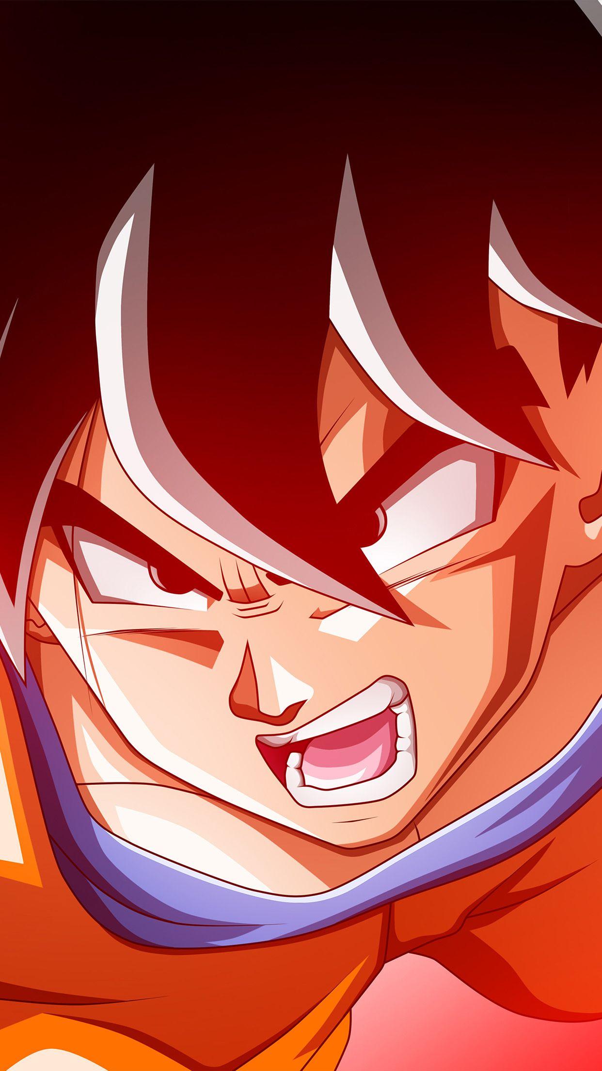 1242x2208 Dragonball Red Cartoon Illustration Art