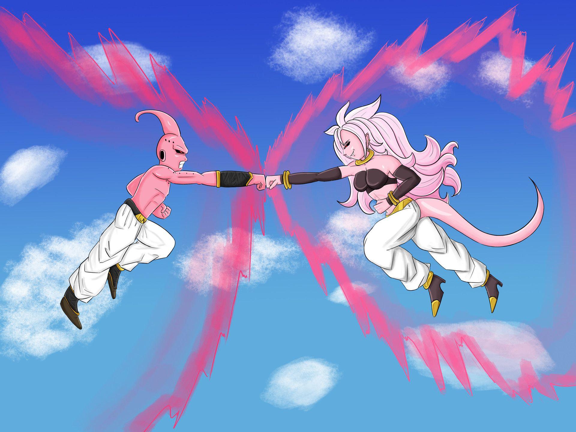 1920x1440 Majin Android 21 vs Kid Buu, De'Juane Davis