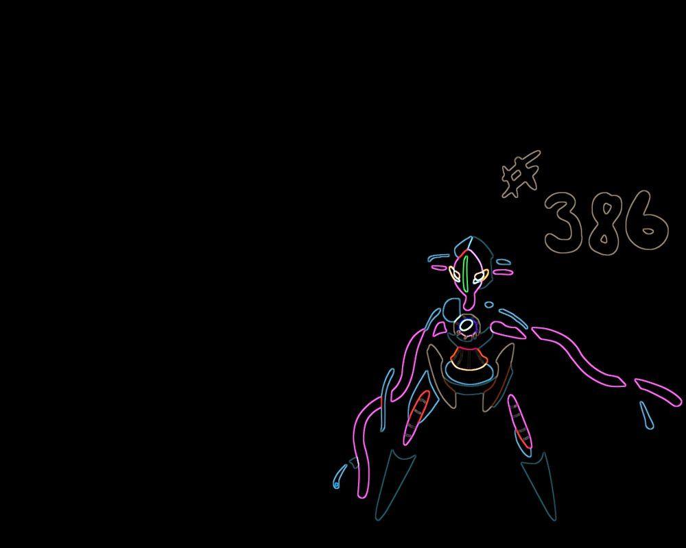 1000x800 Deoxys Pokemon Wallpaper NEON COLOURS!!