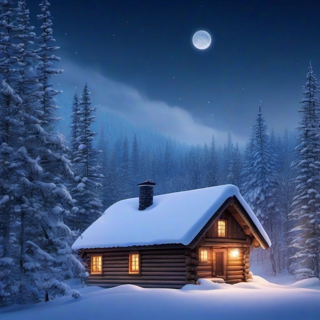 1024x1024 Winter Background Wallpaper